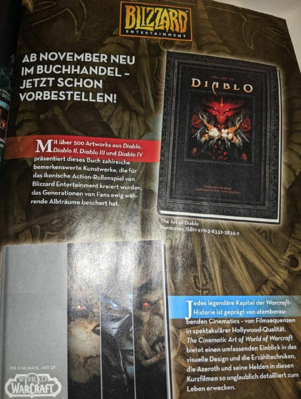 Diablo 4 засветилась на развороте игрового журнала.