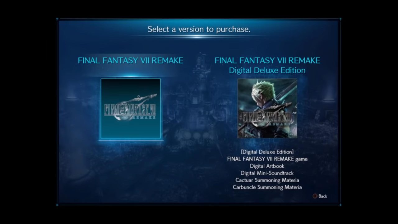 Final Fantasy VII Remake демо-версия