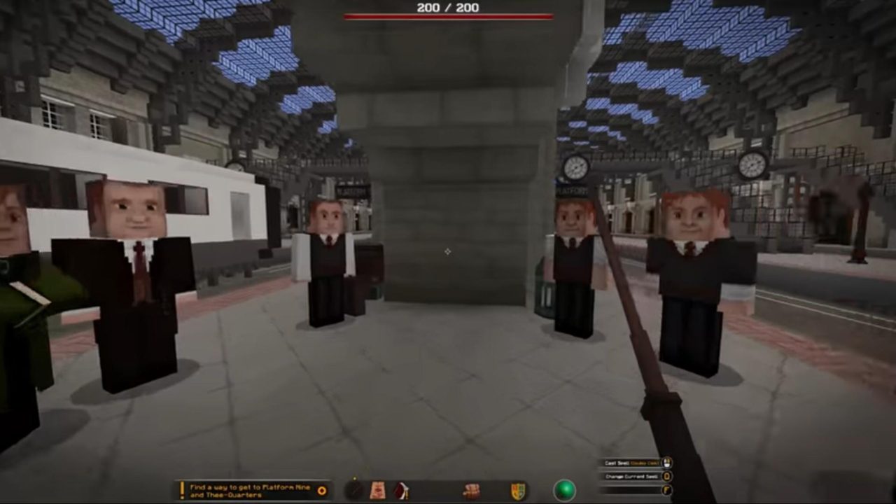 Хогвартс воссоздали в Minecraft