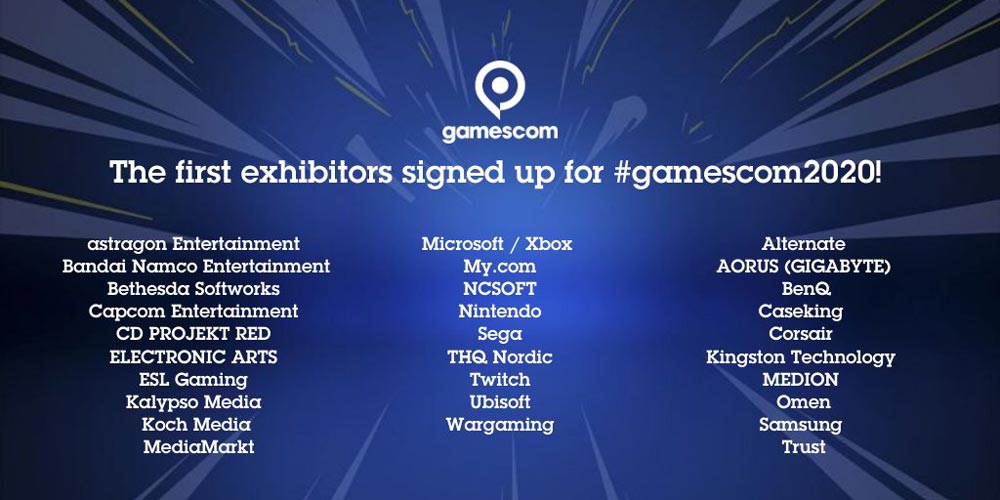 Gamescom объявила первых участников выставки