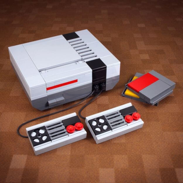 NES, собранная из кубиков Lego