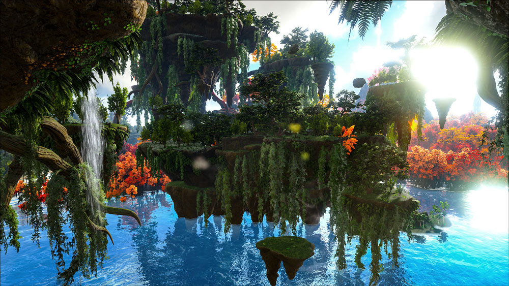 На консолях в ARK: Survival Evolved появилась новая карта Crystal Isles