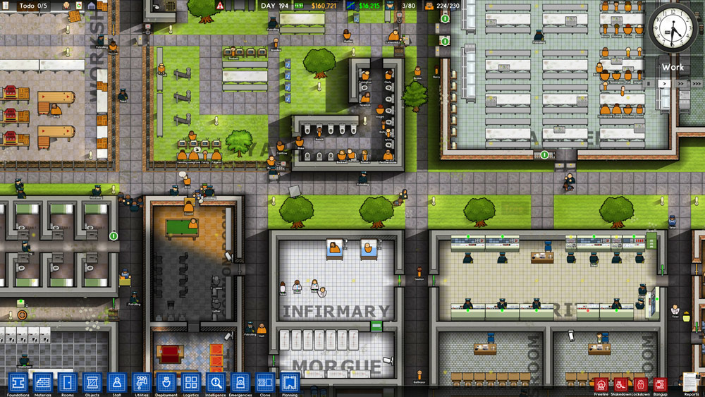 Создать место для встречи с 8 стульями prison architect