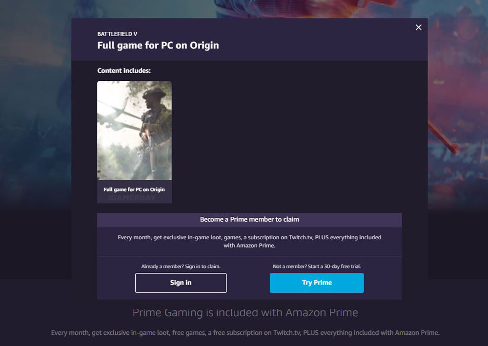 Amazon Gaming Prime