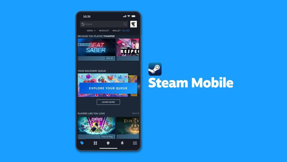 Valve обновила мобильное приложение Steam
