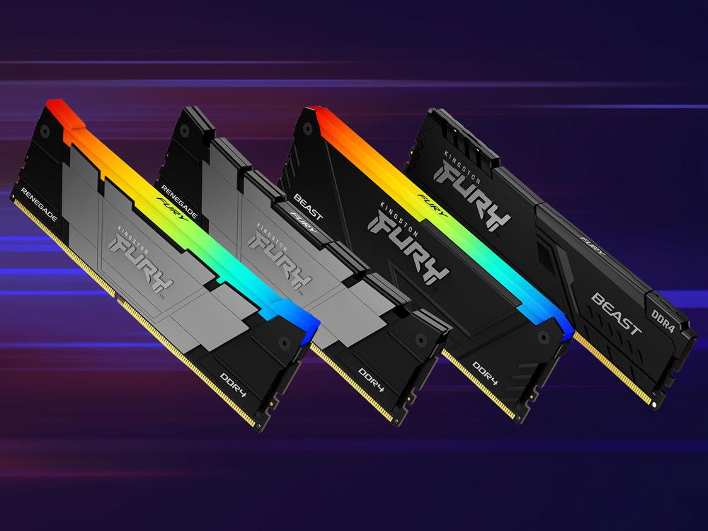 Kingston FURY выпускает новые модули памяти DDR4 в фирменном стиле