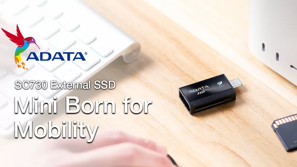 ADATA представила сверхмалый внешний SSD – SC730