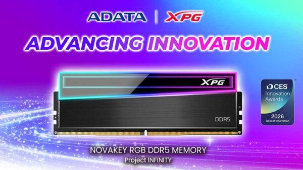 На CES 2026 высоко оценили память XPG NOVAKEY RGB DDR5 Gaming Memory