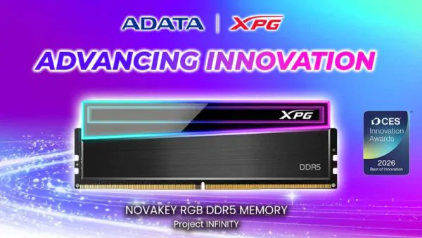На CES 2026 высоко оценили память XPG NOVAKEY RGB DDR5 Gaming Memory