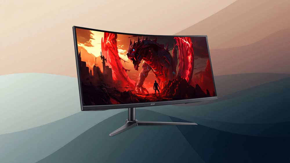 Acer начала продавать в России изогнутый ультраширокий монитор Nitro XZ340CURW0